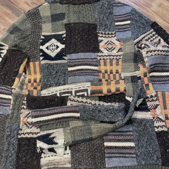 Ralph Lauren Double RL Multicolor Patchwork Cardigan - Picture 10 of 15